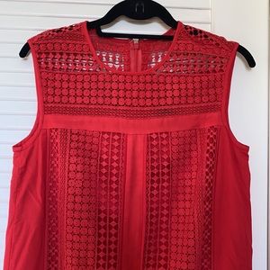 JCrew Geo-lace Crochet Panel Shift Dress